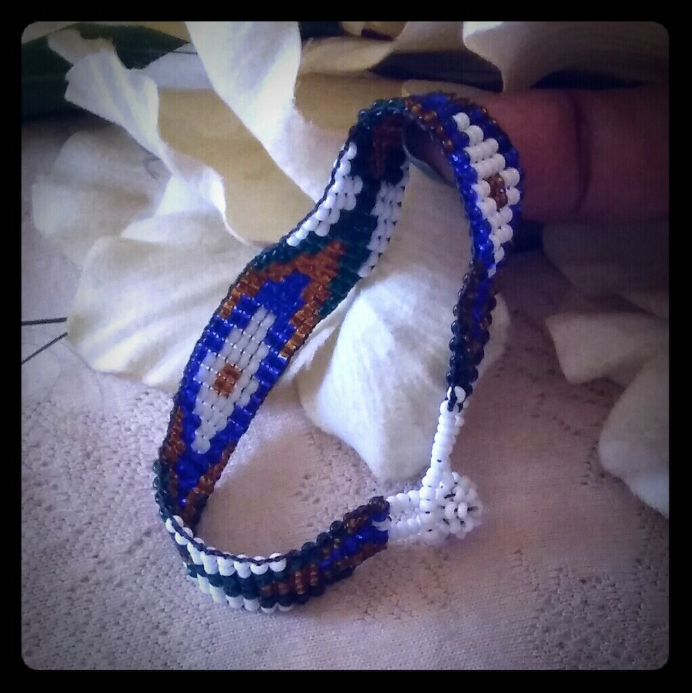 Patterned Seed Bead Bracelet